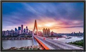 Panel plano interactivo de pared