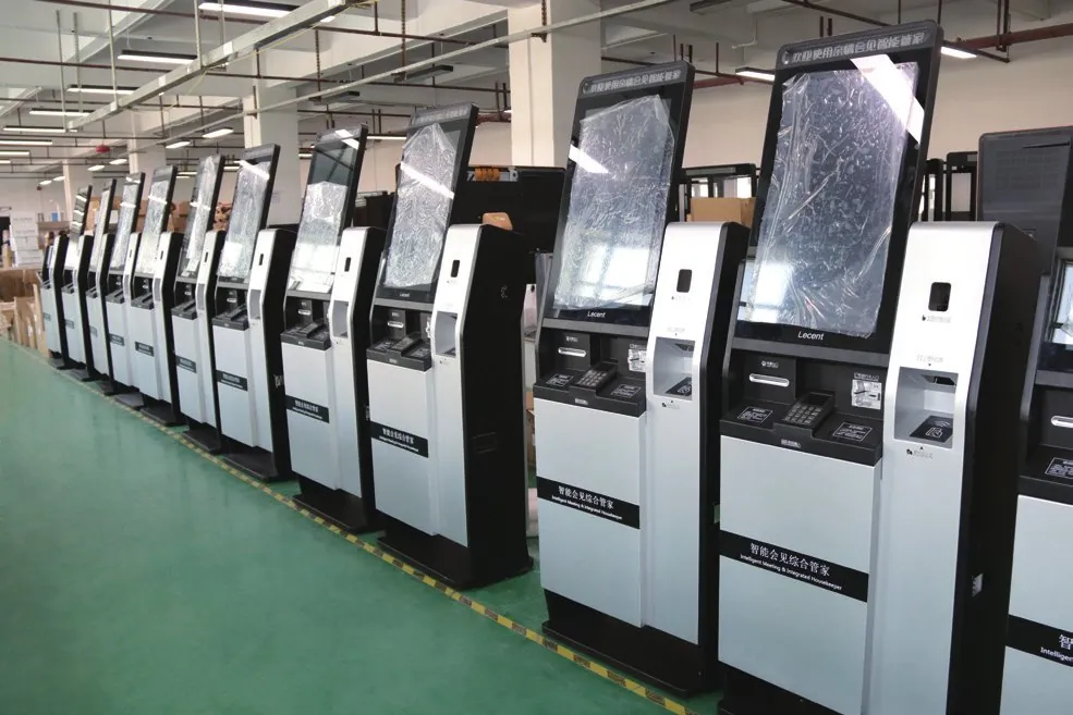 Self-service terminals in production